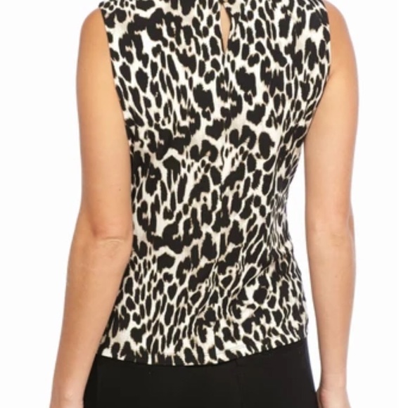 CALVIN KLEIN sleeveless top, beautiful print, EUC Fits like last pic - Picture 6 of 6